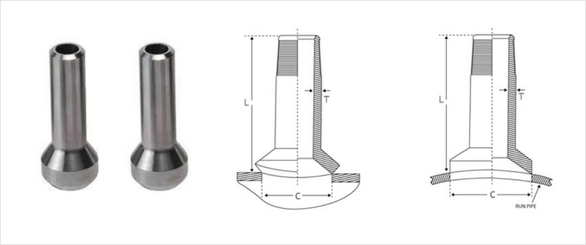 FORGED STEEL OULLET FITTINGS NIPPOLETS (3000#)